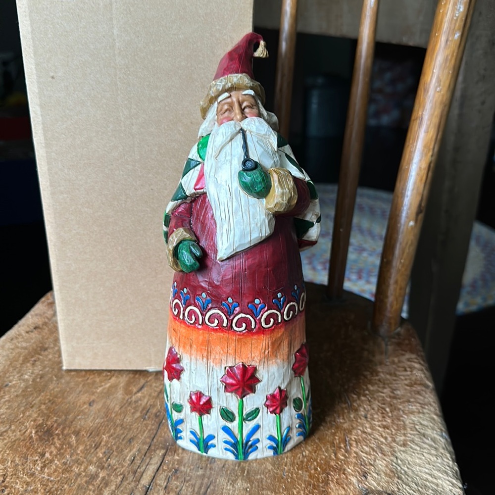 Like New Jim Shore Santa with box.